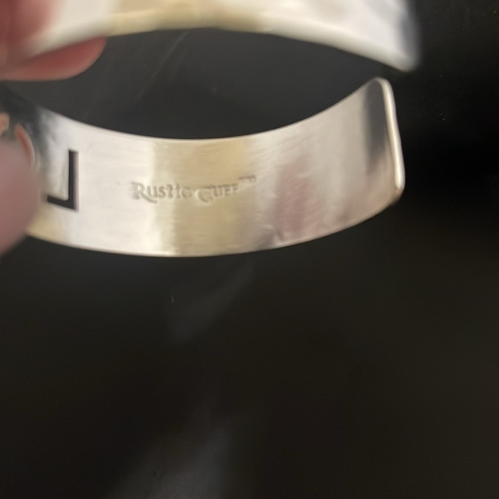 Rustic Cuff Silver cuff - Picture 2 of 7